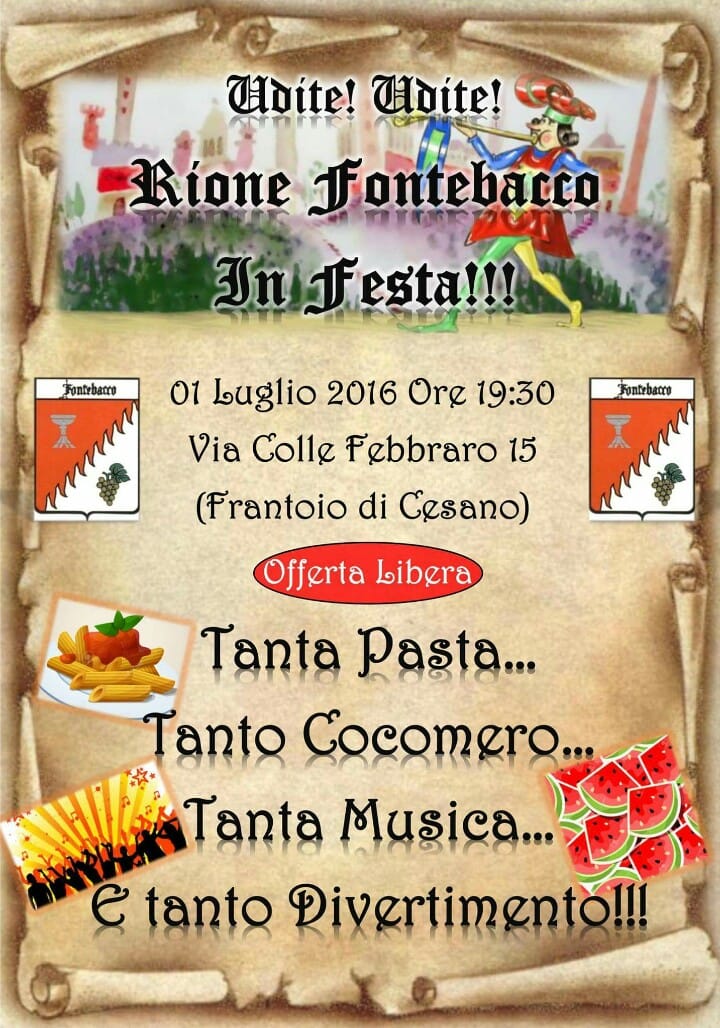 Fontebacco in festa!