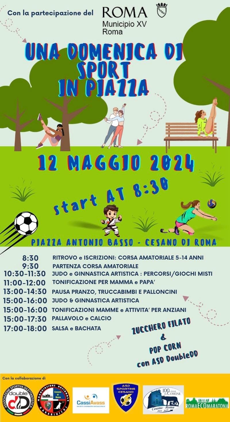 Lo sport in piazza: a Cesano si può