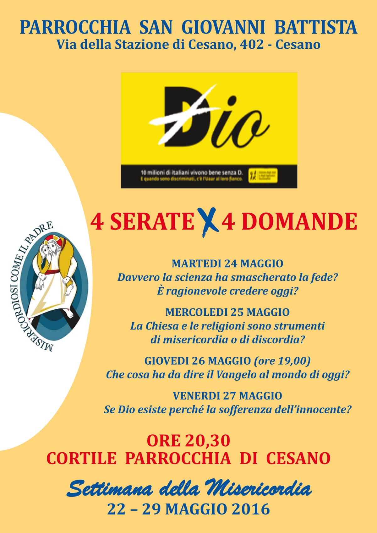 Dalla Parrocchia per Cesano!