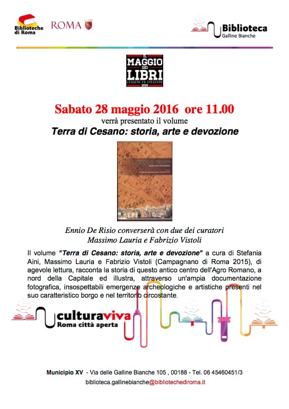 A Labaro, sabato 28 Maggio: Terra di Cesano!!!
