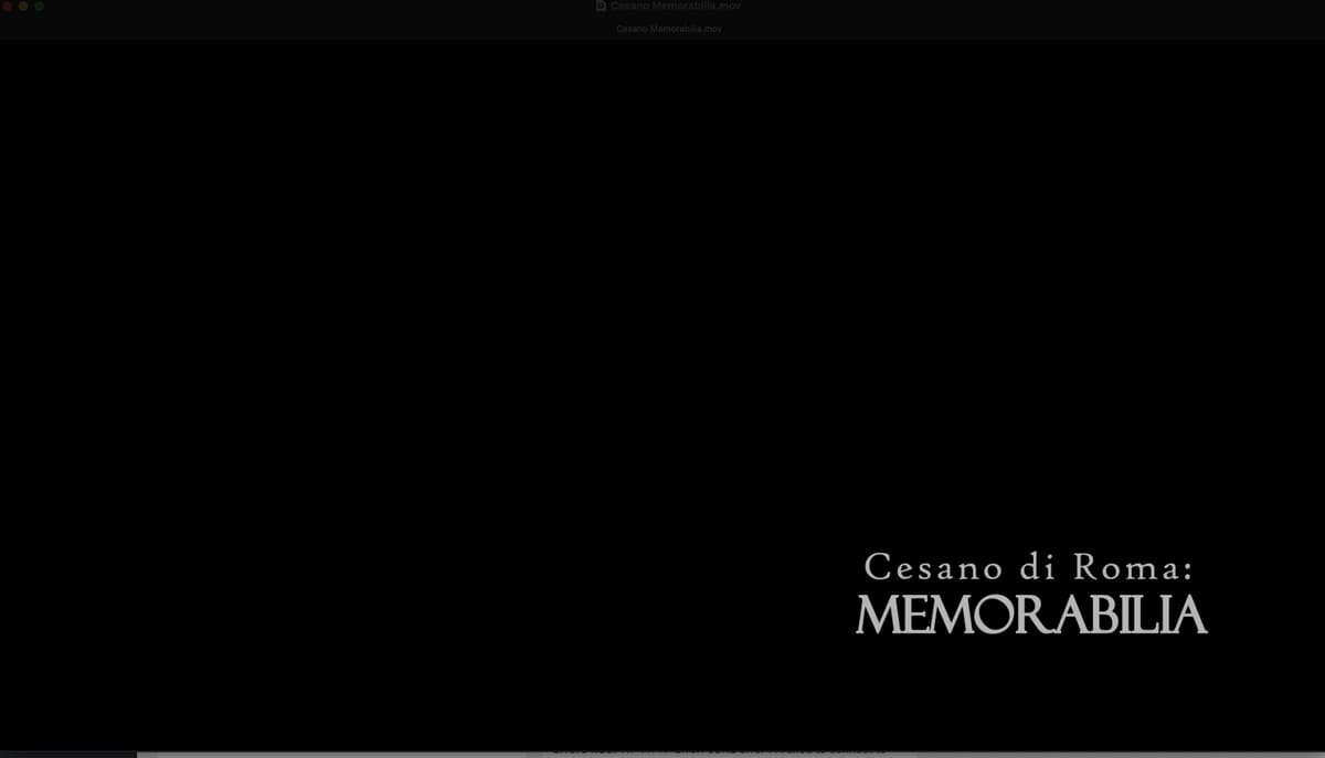 Cesano di Roma: memorabilia - un video su YouTube