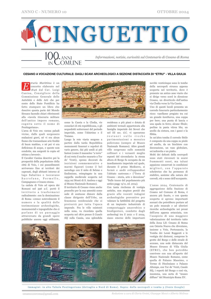 ROMA MuDiMuQui: il Museo Diffuso del Municipio Roma XV (sede di Cesano)