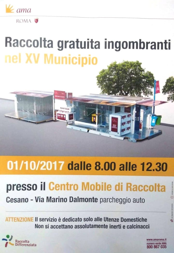 Isola ecologica a Cesano