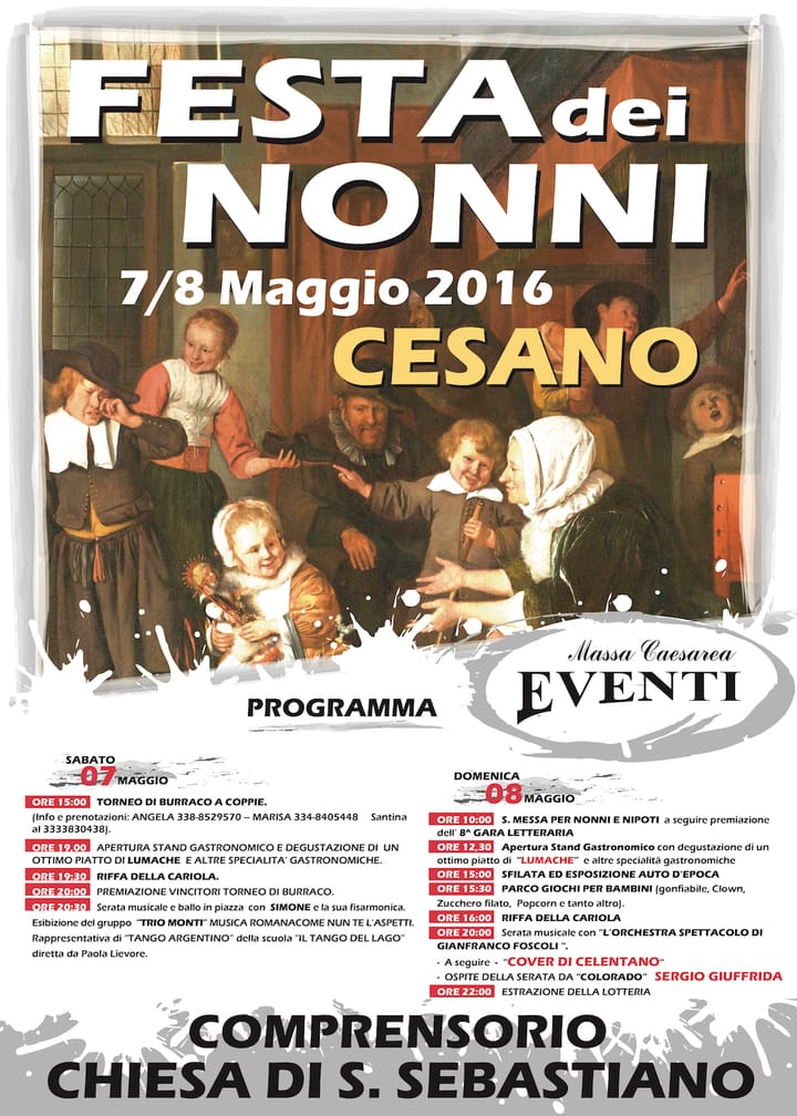 7 e 8 Maggio: i nonni fanno festa!