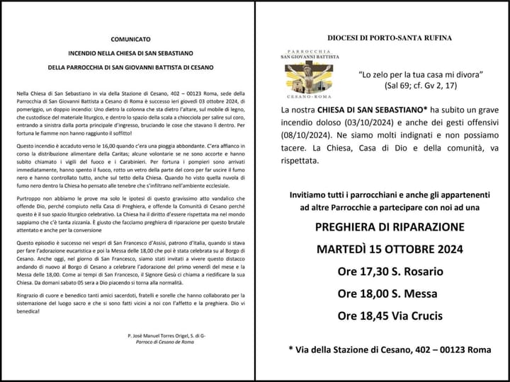 Bestemmie? Scomunica? Riparazione?